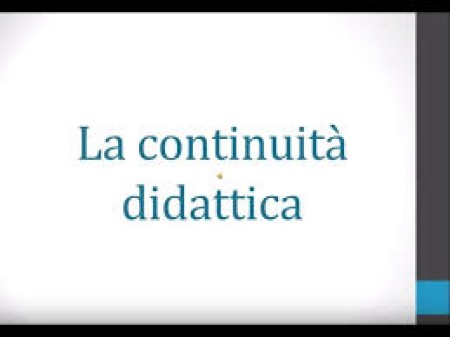 Incentivazione della continuità didattica. Informativa al Ministero