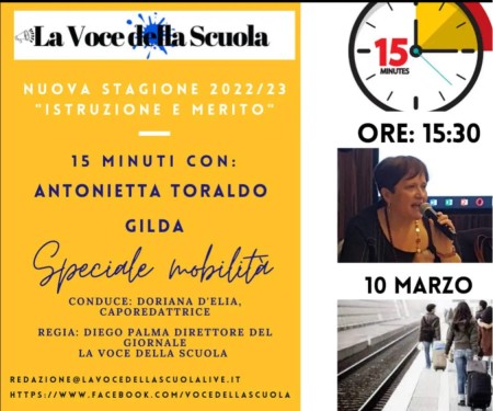 Mobilità. 1 marzo 10 minuti con Antonietta Toraldo