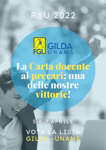 Anche i Precari hanno diritto alla Card Docenti 500 Euro. Lo ha stabilito il CdS. su Ricorso Vinto da GILDA-UNAMS