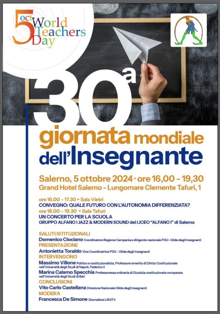 Giornata mondiale dell&#039;Insegnante. L&#039;evento organizzato dalla Gilda