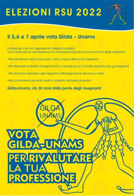 Per rivalutare la tua professione Vota GILDA-UNAMS